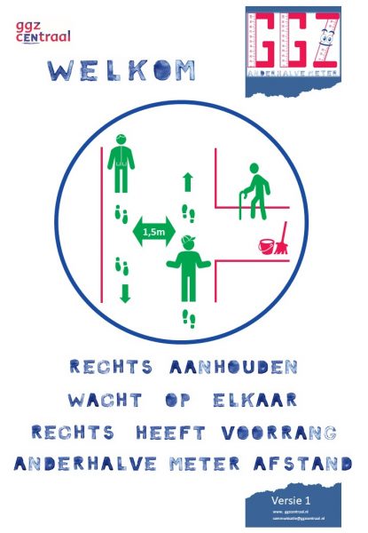 Covid-19 welkomstposter